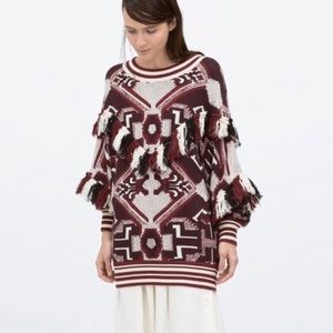 Zara Aztec Inspired Sweater